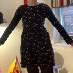 heart pattern dress